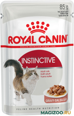 Влажный корм (консервы) ROYAL CANIN INSTINCTIVE для взрослых кошек в соусе пауч (85 гр)